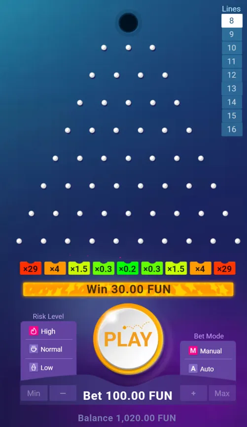 Mecánica del juego: la arquitectura matemática que hay detrás de Plinko